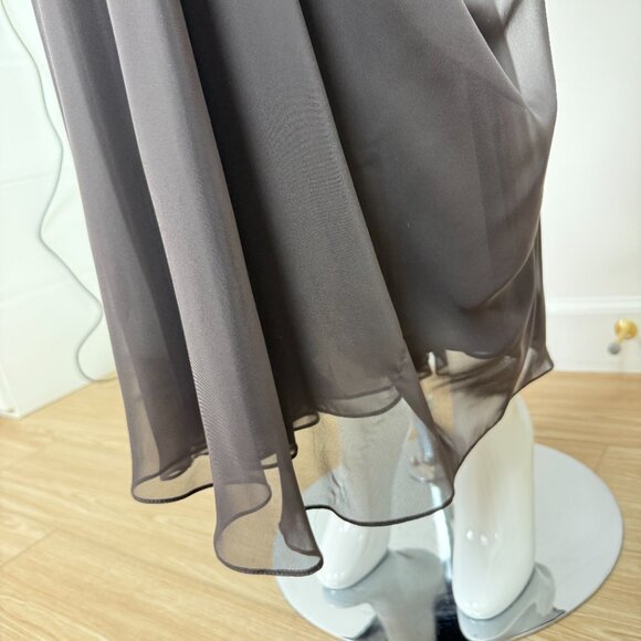 VERA WANG 2006 Vintage Runway Grecian Gown Draped Embellished Long Maxi Dress - Picture 9 of 9